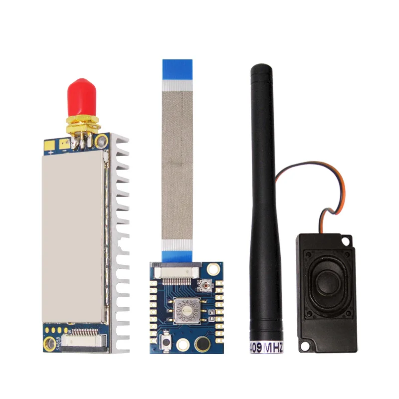 bilder für 2 Sätze/los UHF 400-480 mhz Walkie Talkie Drahtlose Hf-modul 4 Watt 7 ~ 10Km SA858 + Kühlkörper + Zubehörkarte + Lautsprecher + Antenne bilder für 2 Sätze/los UHF 400-480 mhz Walkie Talkie Drahtlose Hf-modul 4 Watt 7 ~ 10Km SA858 + Kühlkörper + Zubehörkarte + Lautsprecher + Antenne