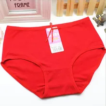 L-3XL нижнее белье для женщин со средней талией; новое хлопковое нижнее белье с бантом; цвет бледно-голубой, абрикосовый, желтый; Цвет креветки