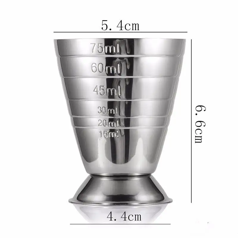 Мерный стакан из нержавеющей стали унция Джиггер коктейли Напитки миксер ликер мерный стакан Mojito измеритель молока кофе кружка