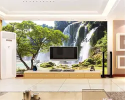 Beibehang настроить любой размер 3D обои водопад природный ландшафт фото фон обои украшения дома