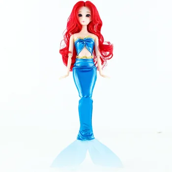 

30cm Swimming Mermaid Doll Dreamy Doll Dress Up 11 Jointed Doll Toys For Girls' Birthday Gifts