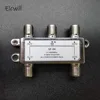 4 Way 4 Channel Satellite signal splitter 5-2400MHz F Type 4-way 4-channel Zinc Die-cast Housing Satellite TV Receiver ► Photo 1/5