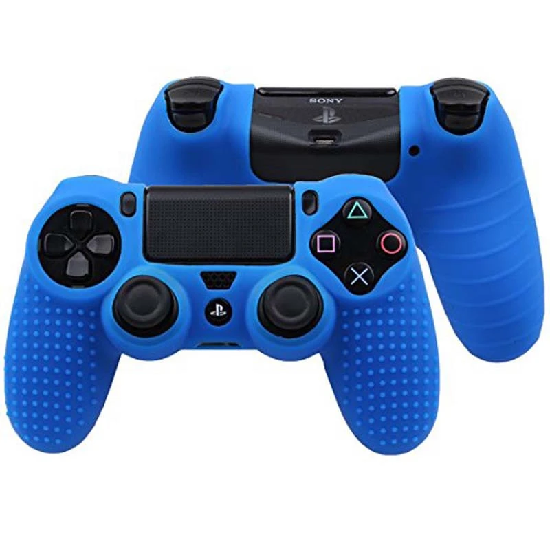 Нескользящий Силиконовый чехол для контроллера Sony PlayStation4 Dualshock 4 PS4 Slim и колпачки