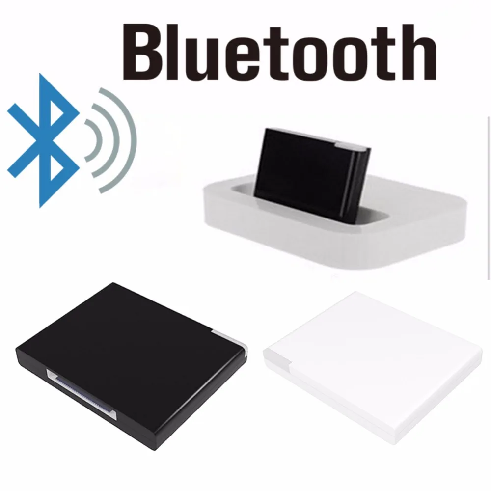 Горячая стерео смартфон адаптер Bluetooth V2.0 A2DP музыкальный приемник адаптер для iPod для iPhone 30 Pin док-станция динамик док-станции