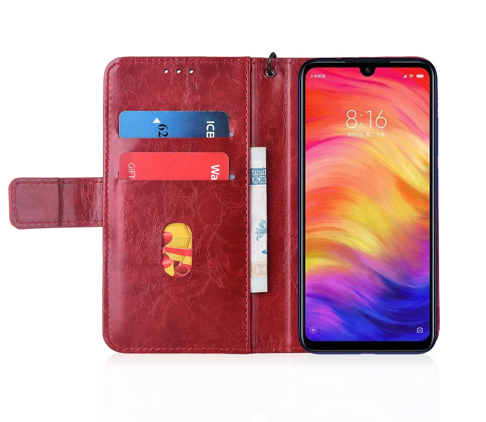 Кожаный флип чехол для Xiaomi Redmi S2 Y2 чехлы с цветочным принтом бумажники ремешком