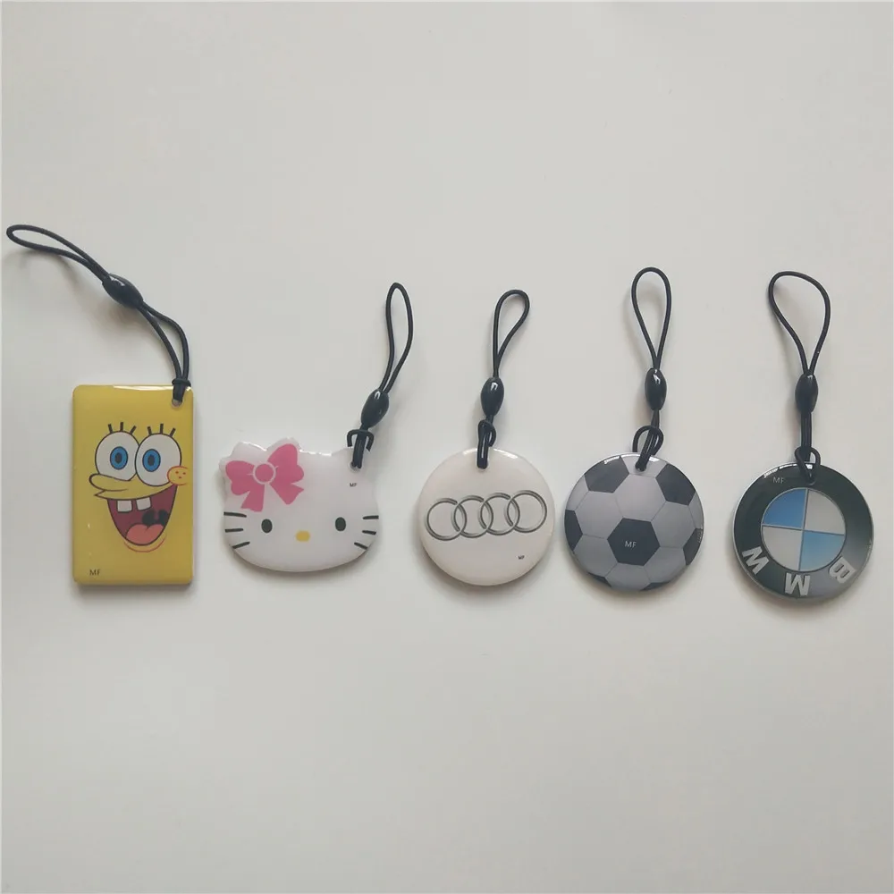 

UID Tag Keyfob 13.56mhz MF1 S50 Block 0 Changeable Writable Programable - 5pcs
