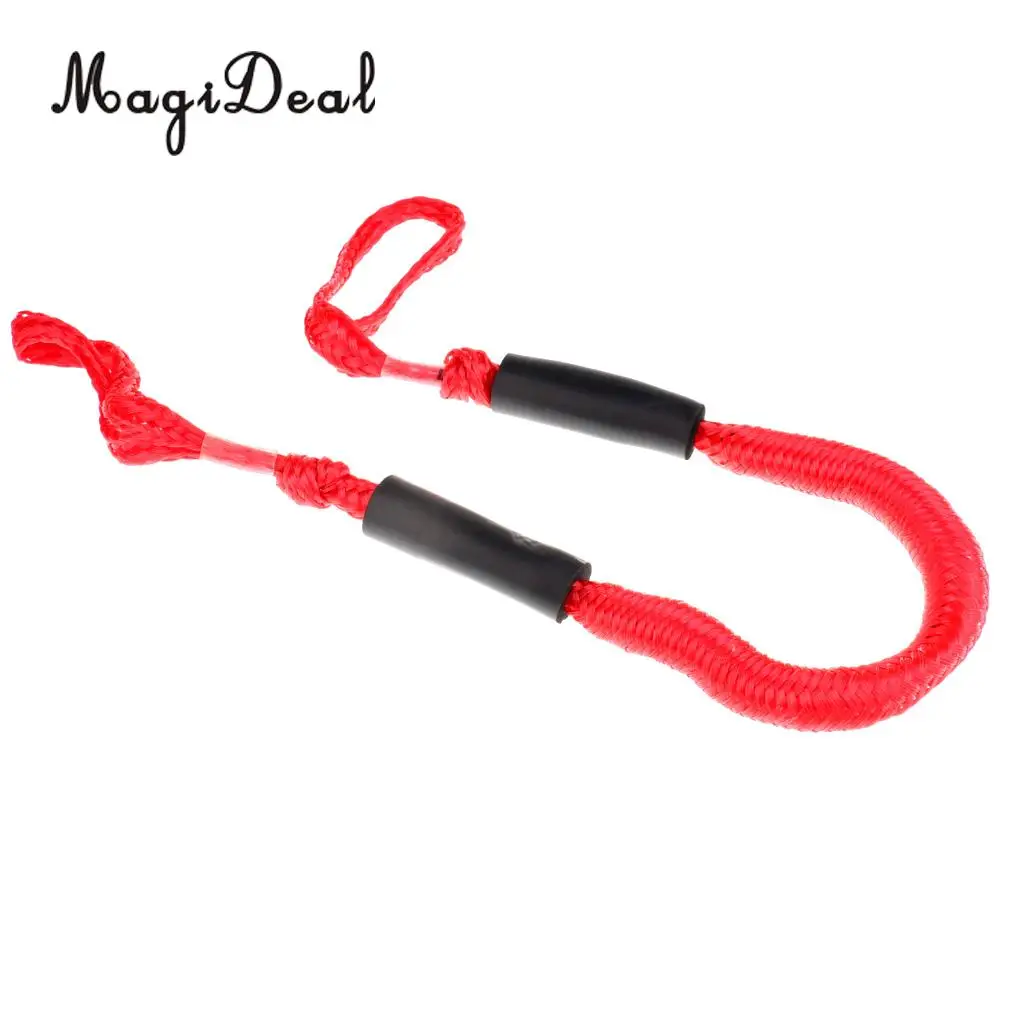 MagiDeal 2 Pieces 3.5 ft Marine Boat Bumper Bungee Tie Dockline Mooring Rope Red