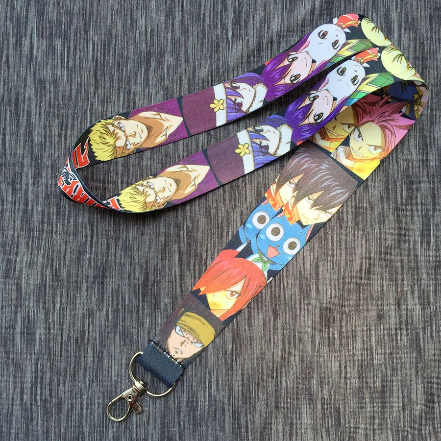 

Anime Fairy Tail Natsu Lucy Cartoon Neck Lanyard Straps Clip Badge Card MP3/4 Polaroid Camera Call Phone Key Chain 1pc Heros