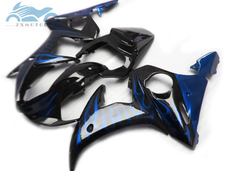 Высококачественный комплект для мотоциклов YAMAHA R6 YZFR6 2003 2005 YZF 03 05 синий черный