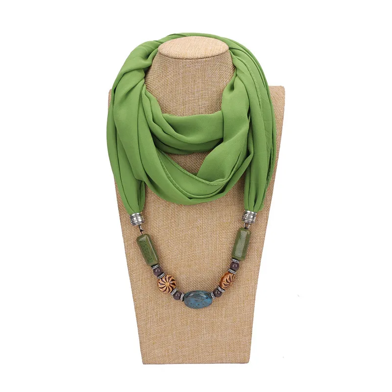 RUNMEIFA, много стильных декоративных украшений, ожерелье, подвеска, шифоновый шарф, женский платок, Женские аксессуары, хиджаб