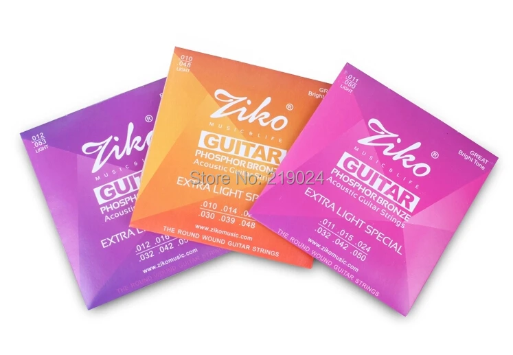 Dp 010 Cp 011 Dp 012 Ziko Acoustic Guitar Strings Extra Light 010 047 Custom Light 011 052 Light 012 053 Custom Lights Acoustic Guitar Stringsguitar Strings Aliexpress
