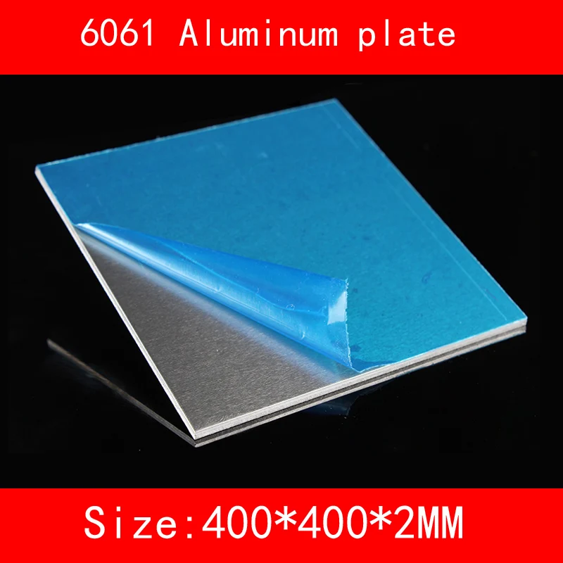 6061# алюминиевая пластина 400*400*2 мм(3 мм, 4 мм, 5 мм толщина - Цвет: 2mm thick