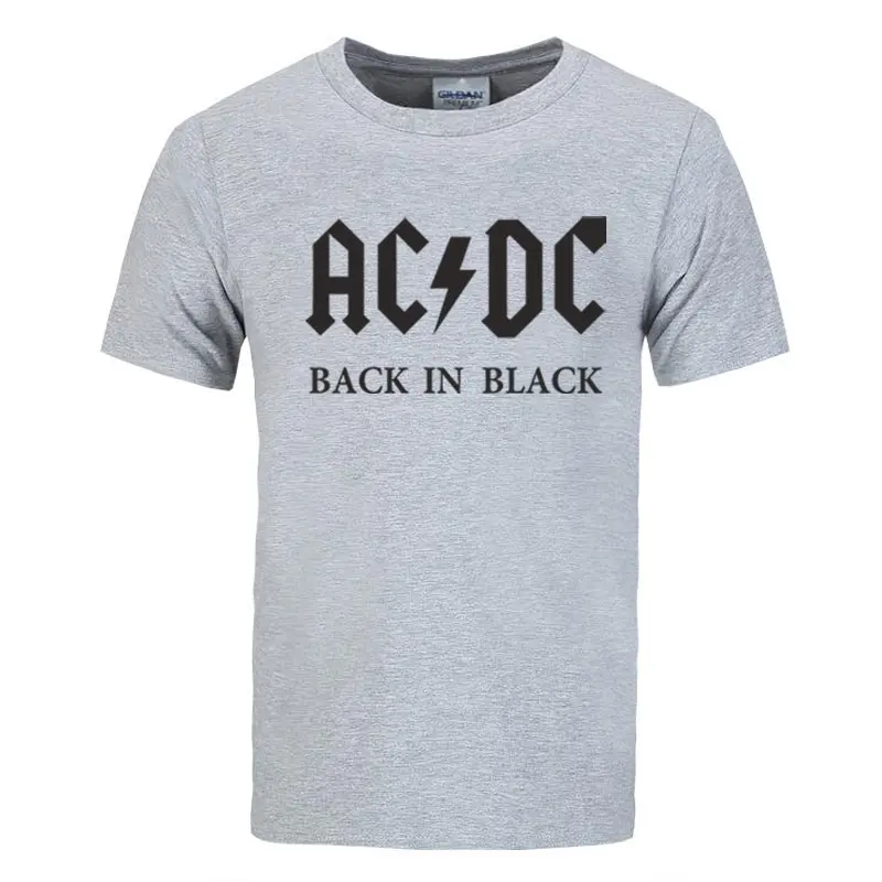 Рок группа AC DC Футболка Мужская Лето хлопок Модная брендовая ACDC Мужская футболка хип-хоп футболки для фанатов