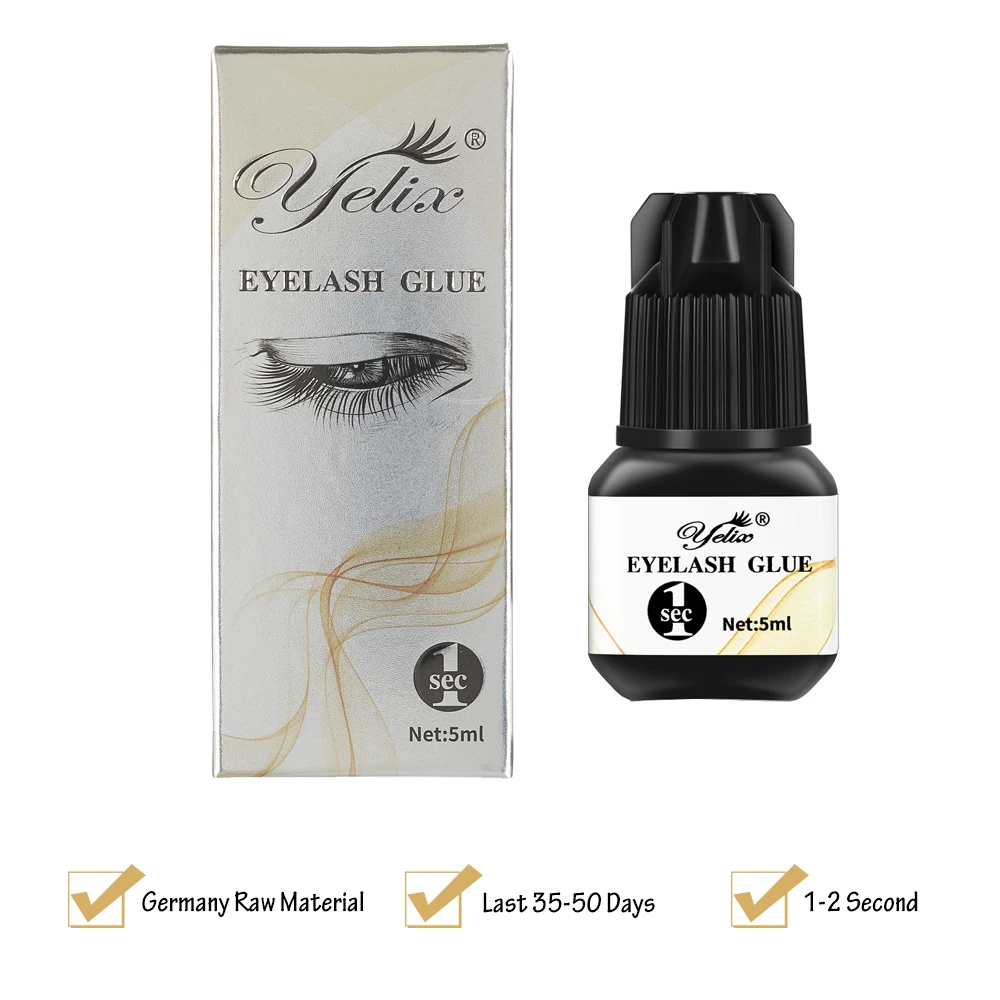 Beste Super Sterke Valse Wimper Lijm Zwarte Make Up Fast Dry Wimper Extension Lijm Lijm Lash Lijm Wimpers Voor Salons 5 ml 1 s