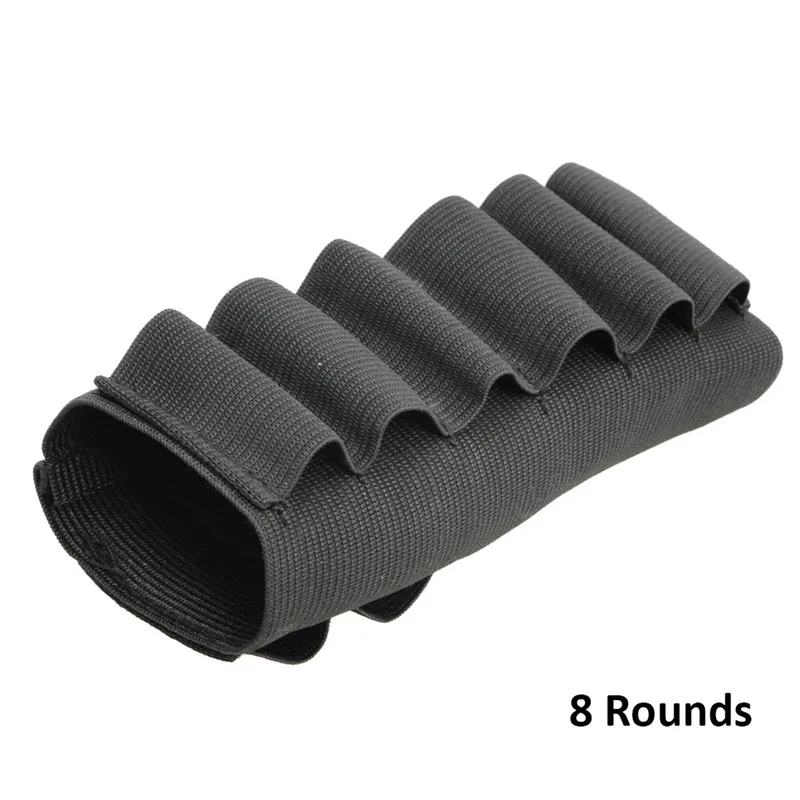 Airsoft 5/6/8/9 Rouds нейлоновая оболочка держатель тактические боеприпасы держатель картриджа винтовки пуля Перевозчик приклад чехол в стиле милитари на открытом воздухе - Цвет: 8 Rounds