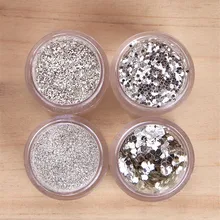 10 мл/коробка для дизайна ногтей блестящие наконечники белого и серебристого цвета 1 мм и 2 мм и 3 мм смешанные аксессуары P# горячее искусство ногтей красота