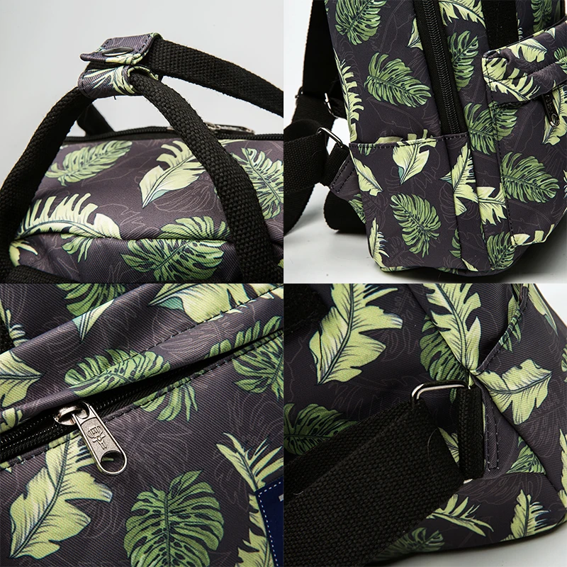 TTOU nuevas mochilas de lona para niñas adolescentes moda hojas impresión Mochila mujer Mochila escolar Casual Mochila de viaje TTOU nuevas mochilas de lona para niñas adolescentes moda hojas impresión Mochila mujer Mochila escolar Casual Mochila de viaje