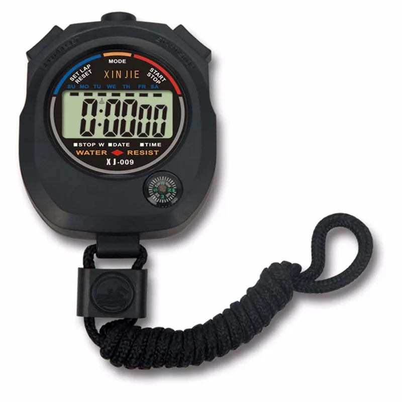 

NEW Life Waterproof Digital LCD Stopwatch Chronograph Timer Counter Sports Alarm erkek kol saat relogioi drop shipping