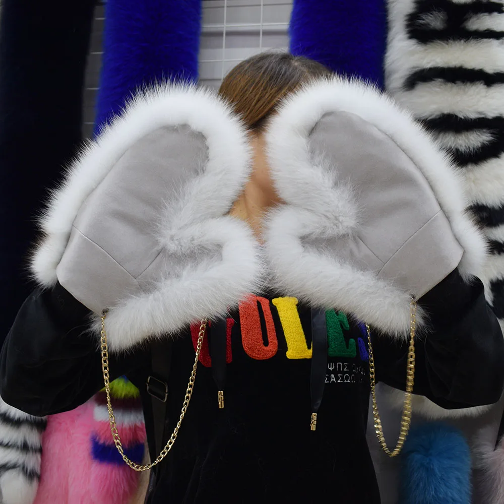fox fur gloves 32