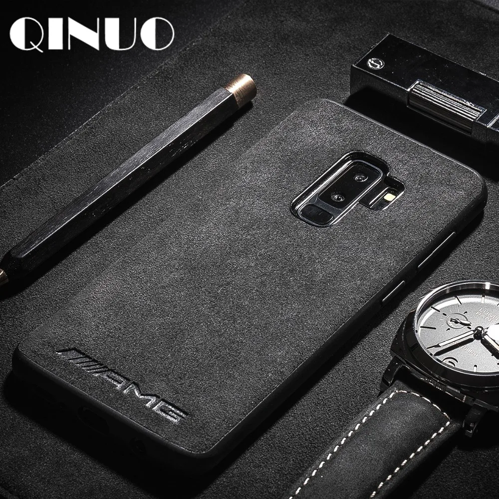 

Luxury Cool AMG BMW LOGO Suede Case For Samsung S7 Edge S8 S9 S10 Plus Note 8 9 J4 J6 A7 A8 2018 leather Fur Telefon Kilifi Capa
