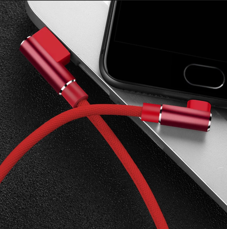 1 м 2 м 3 м 90 градусов Быстрое зарядное устройство данных usb type C кабель для samsung huawei Xiaomi LG type-c зарядный шнур мобильного телефона длинный провод