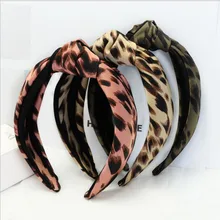 New Fashion Leopard Hairband Headband For Women Adult Spring Summer Hair Accessories Turban Hair Band Wholesale