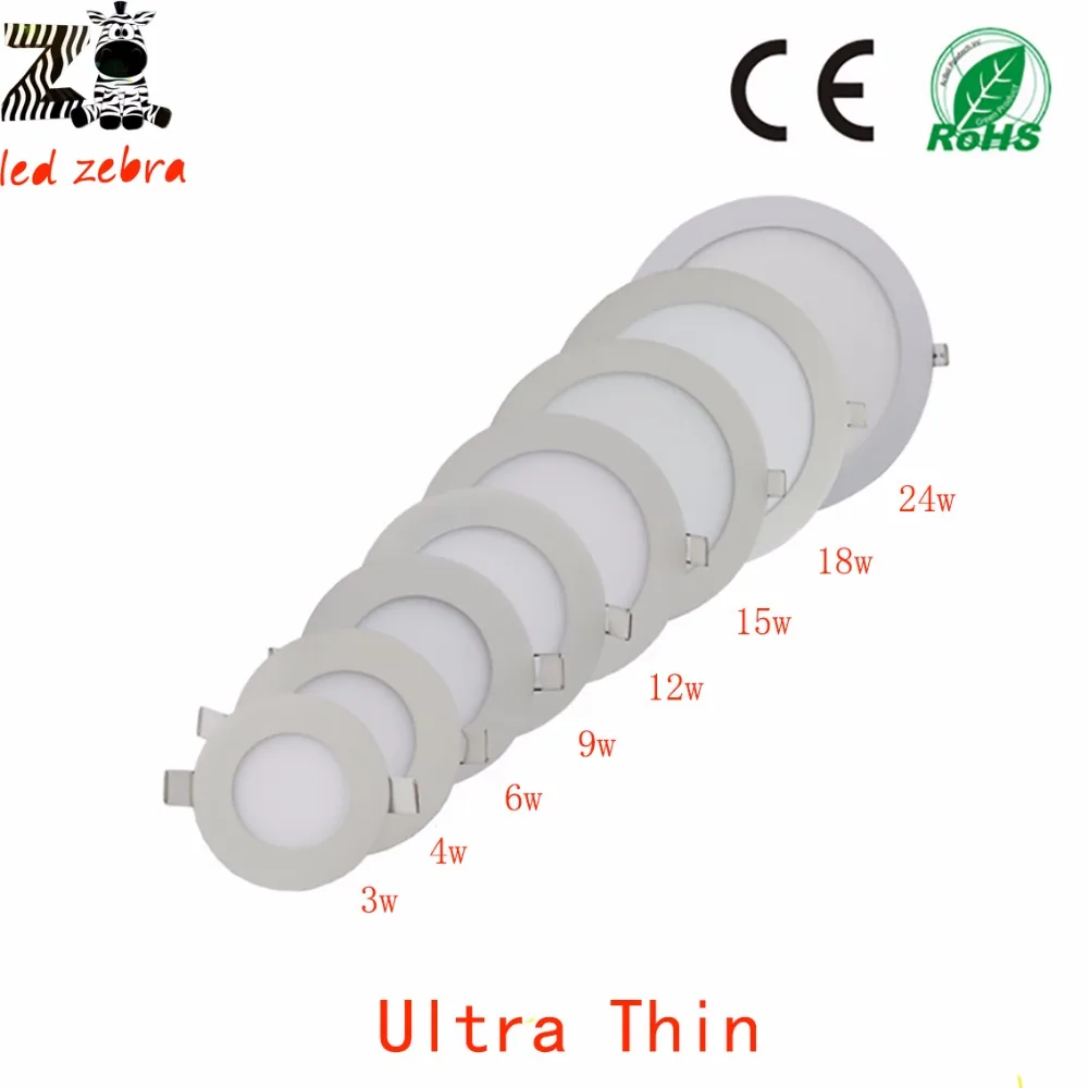 

Ultra Thin 2835SMD Led Panel Downlight,3W 4W 6W 9W 12W 15W 18W 24W Led Panel Light,Round/Square Led Ceiling Recessed Downlight