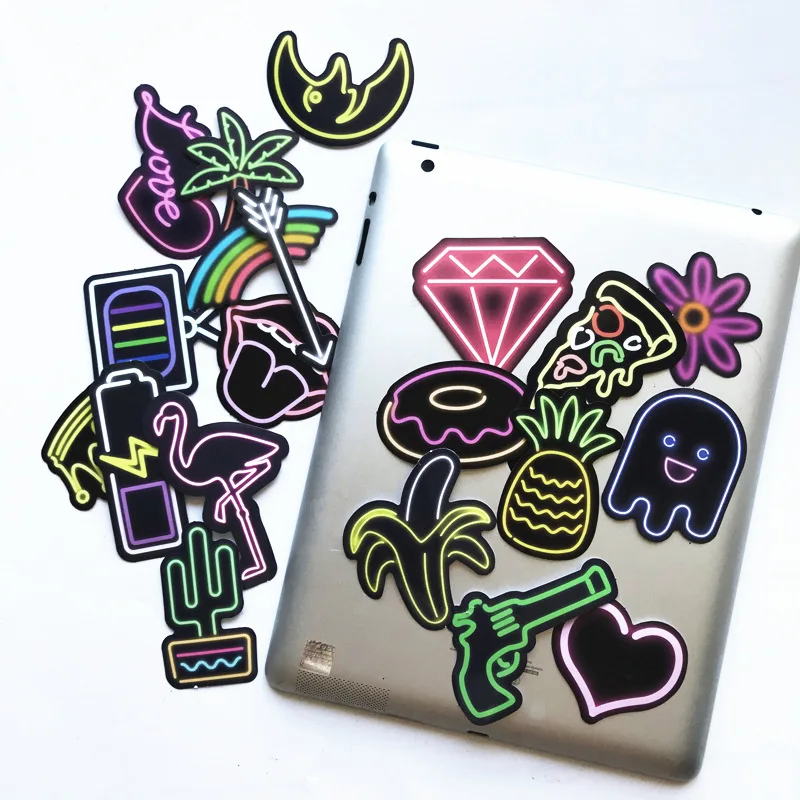 25Pcs Cool Neon Light Sticker Animal Cute Decals Waterproof Stickers DIY Gifts for Children to Laptop Guitar Fridge Bicycle Car 25Pcs Cool Neon Light Sticker Animal Cute Decals Waterproof Stickers DIY Gifts for Children to Laptop Guitar Fridge Bicycle Car