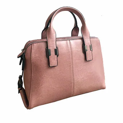 Yonder брендовая дизайнерская сумка женская сумка из натуральной кожи женская большая сумка на плечо с высококачественной коровьей кожей красный/черный - Цвет: Pink