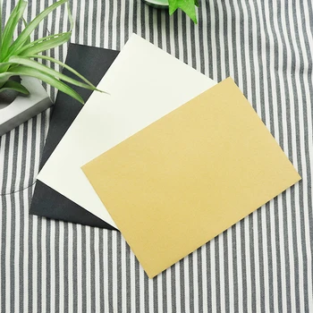 

FangNymph 20Pcs/Pack Retro Simple Paper Postcard Envelope The Envelopes For Invitations Kraft Paper Sobres Cards Gift Envelope