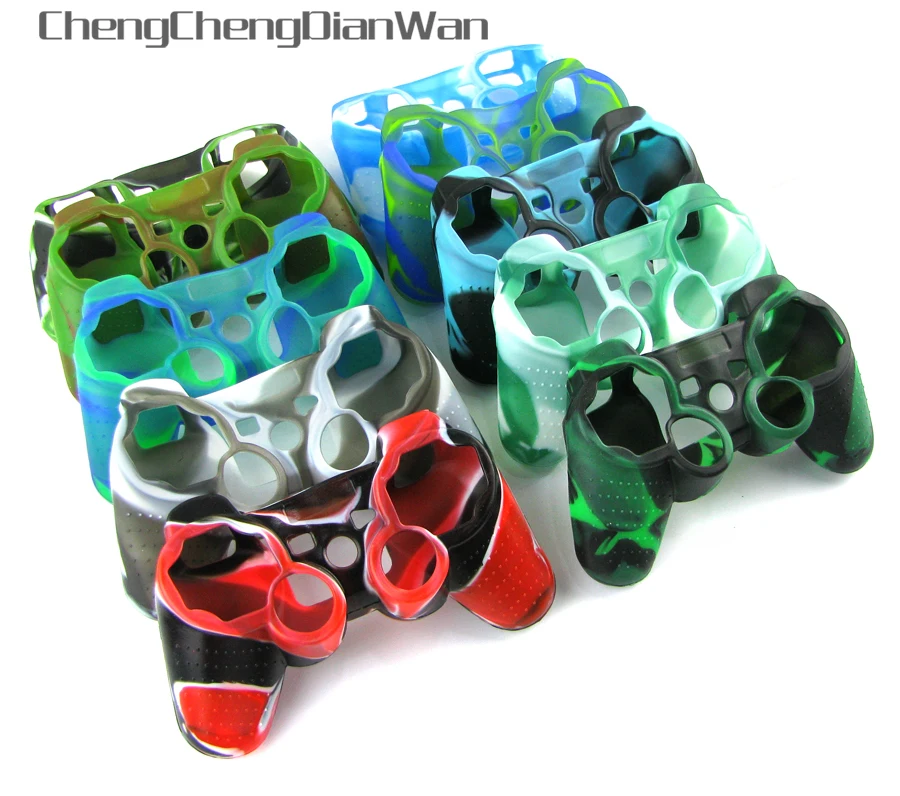 

ChengChengDianWan Camouflage Silicone case protective Skin Case Cover for PS3 playstaion 3 controller