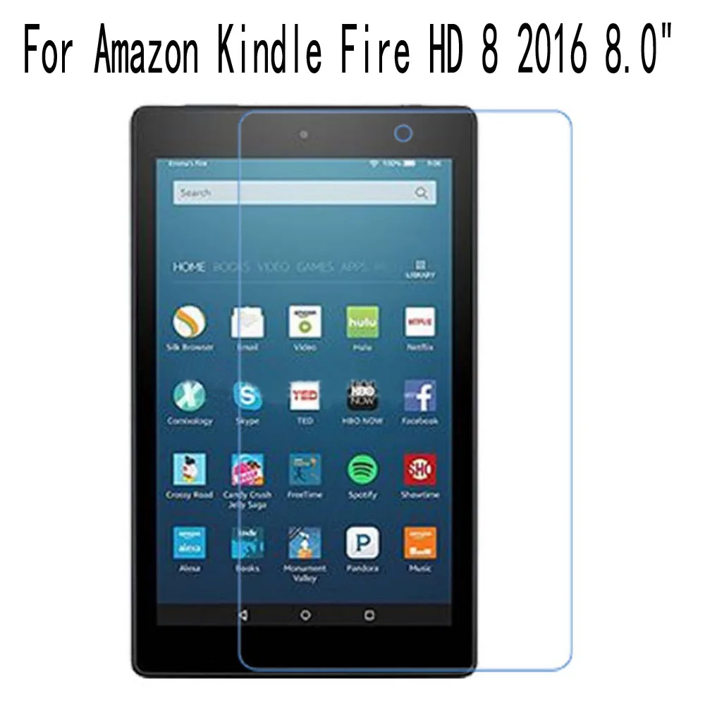 

Tablet PC Protective Film For Amazon Kindle Fire HD 8 2016 8.0" LCD Screen Protector Ultra Slim HD Film 2PCS