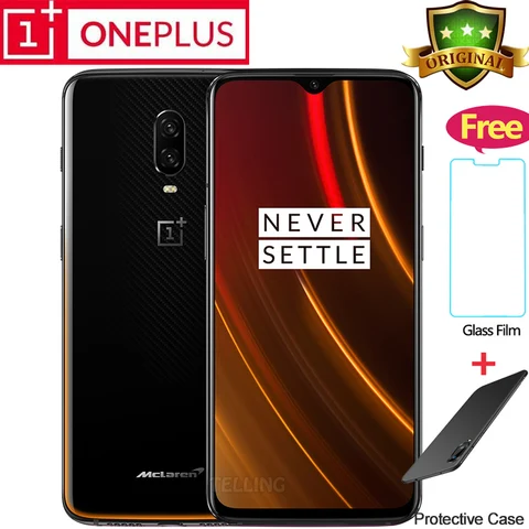 Global ROM Original Oneplus McLaren Edition Mobile Phone Android 9 0 Snapdragon 845 Octa Core 10 256G LTE 30W Charge Phone