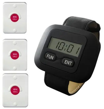 

Free shipping! 3pc Waterproof call hospital bell+watch pager, bathroom/hospital/lift/elevator wireless call bell system