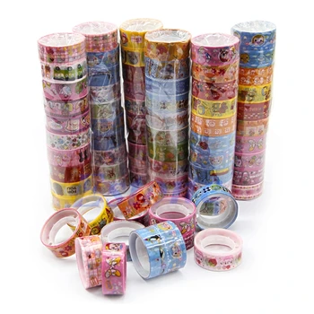 

10Rolls Kawaii Deco Cartoon Tape Scrapbooking Adhesive Paper Sticker Nov2-A