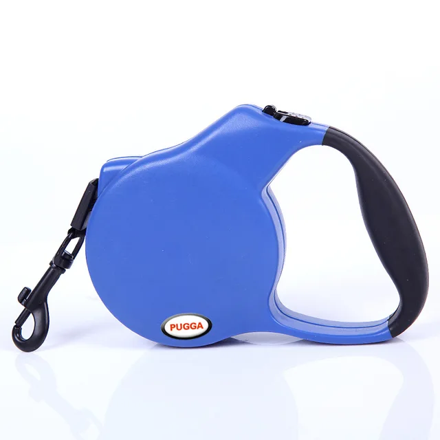3 Color Dog Retractable Leash Automatic Small Pet Cat Puppy Lead Leashes Collars for Outdoor Training Products (Blue,Black,Red)