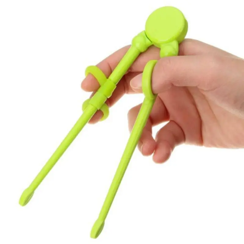 Учебные палочки из нержавеющей стали Chop палочки для детей с силиконовым кольцом для пальцев взрослых обучения китайские палочки для еды