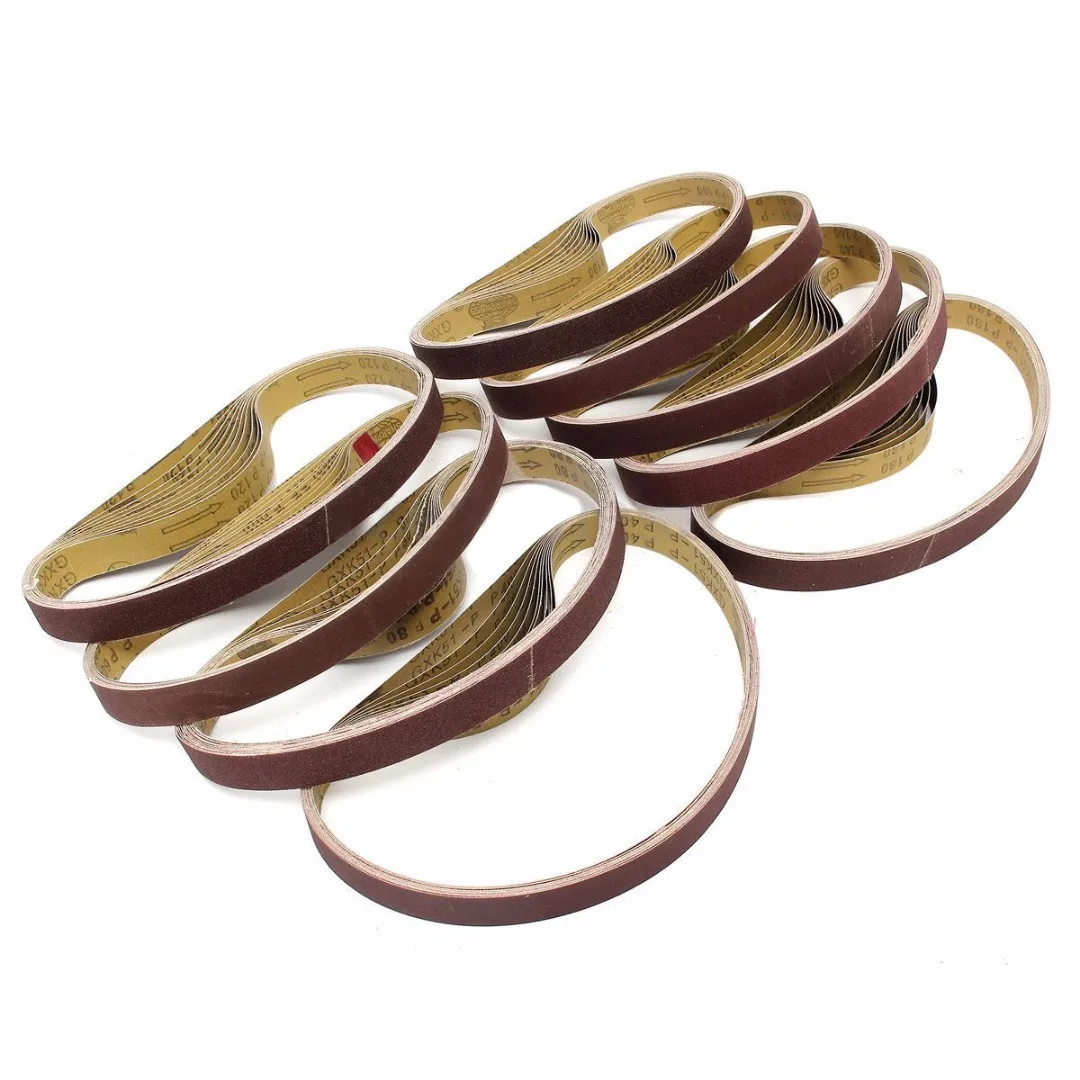 10pcs New 760mm*25mm Abrasive Sanding Belts for Rexon Clarke 80 Grit~600 Grit