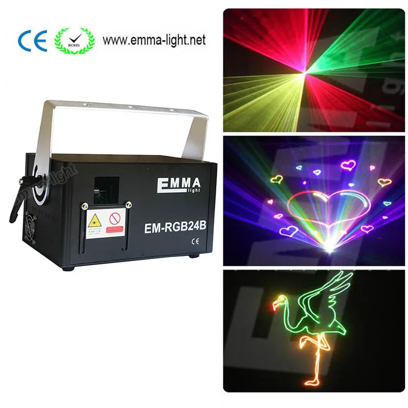 

New 1500MW 1.5 watt RGB Laser dj disco 3D Effect SD Program Card ILDA 24CH DMX Animation Scanner Show Stage Lighting