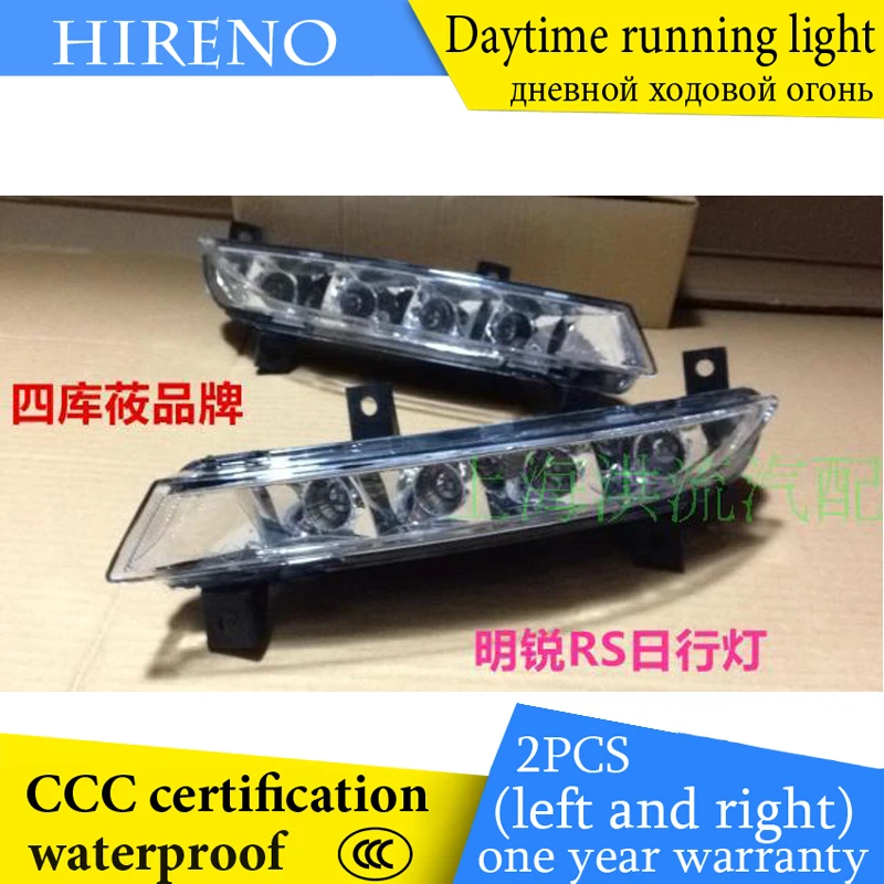 

Hireno AUTO WAY DRL For Skoda Octavia RS A5 2009-13 Car Daytime running lights Signal Function Relay Waterproof 12V