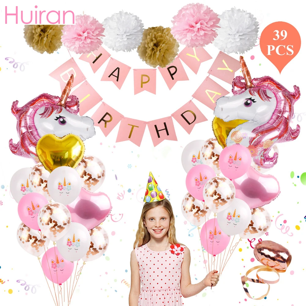 

Huiran Unicorn Party Decor Unicorn Birthday Party Supplies Unicorn Decor Unicorn Party Supplies Boy Girl Baby Shower Unicornio