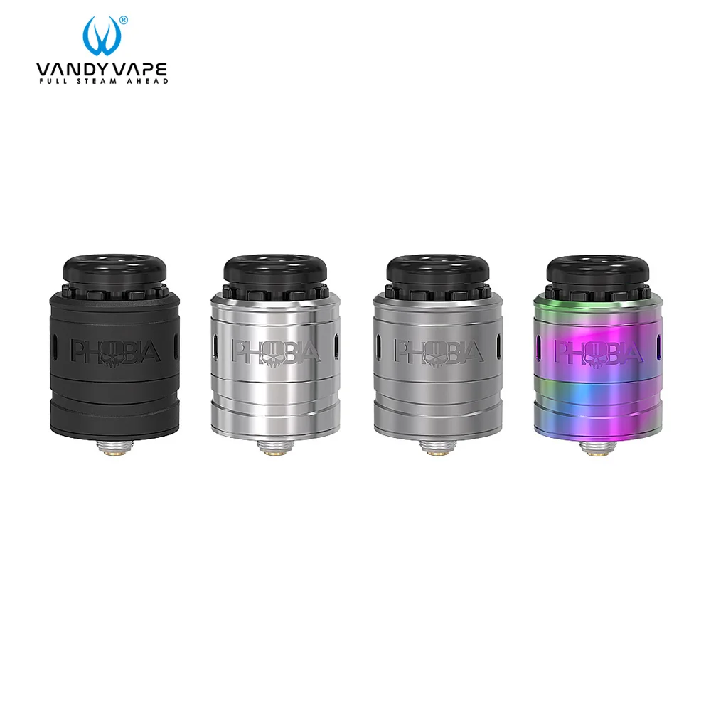 

Original Vandy Vape Phobia V2 RDA Atomizer Vape Tank Electronic Cigarette fit Single Dual Coil 510 pin Box Mod E Cig vaporizer