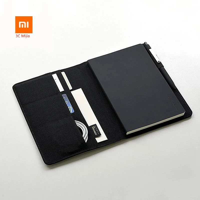 

Xiaomi Youpin NoteBook Smart Home Kaco Noble Paper NoteBook PU Leather Card Slot Wallet Book For Office Travel With Pen And Case