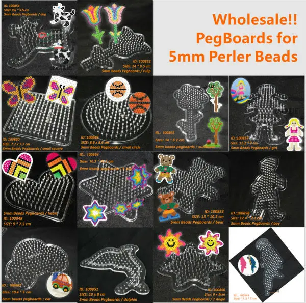 Grosshandel Steckplatten Fur 5mm Perler Hama Perlen Perlen Fused