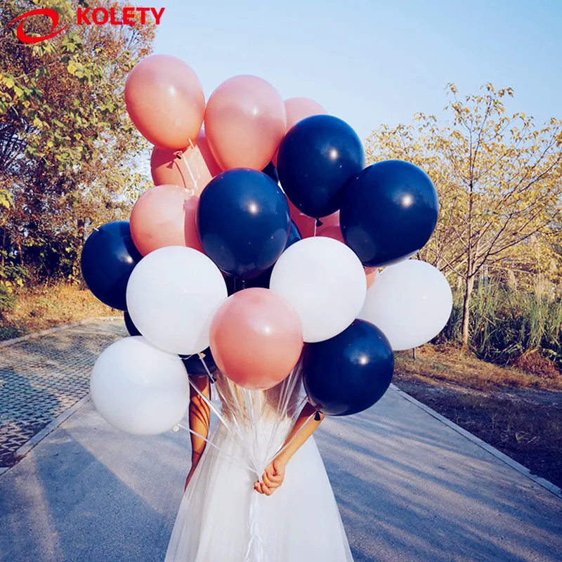 

50pcs 10inch Metallic ballons Pearl Balloons wedding balloon Birthday globes pink blue black gold silver Baby shower balloons