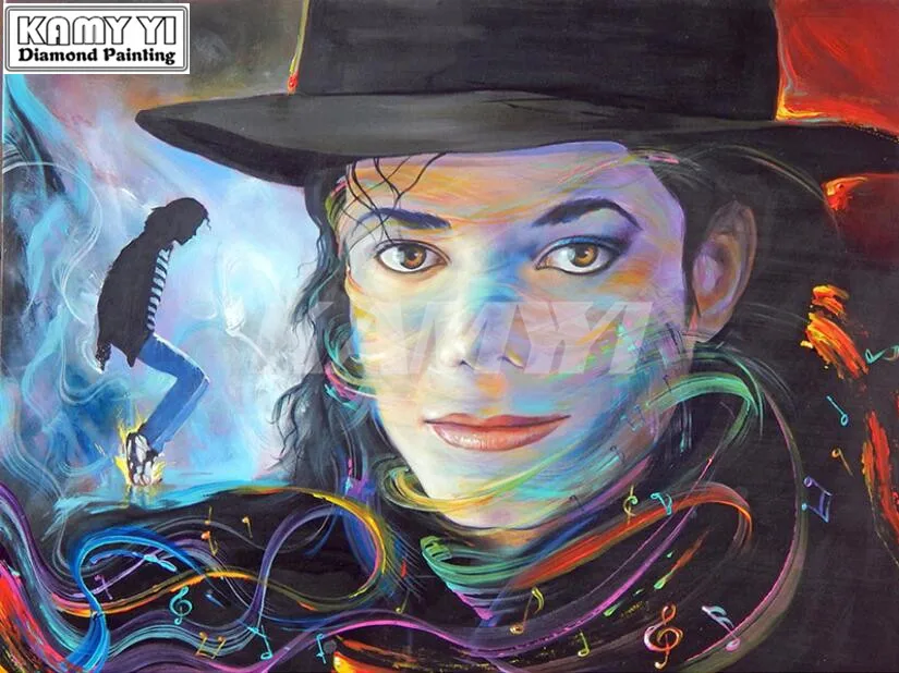 Needlework 5D Diy Diamond Embroidery Jackson Singer Full Square Drill Diamond Painting Cross Stitch Mosaic