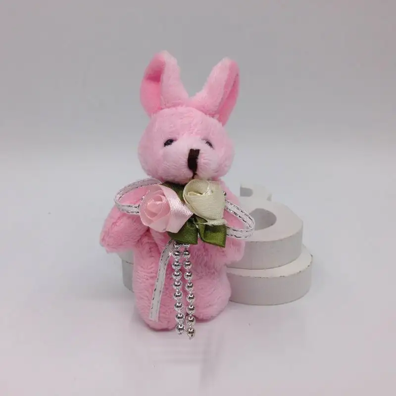 8cm jointed bunny with flower 15