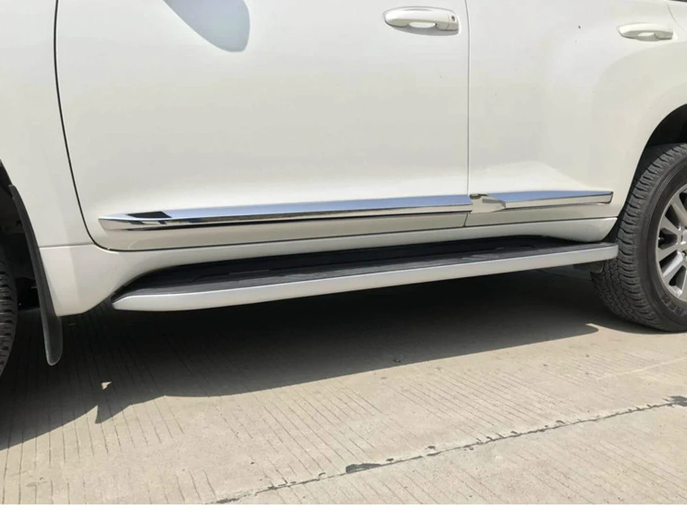 MONTFORD подходит для Toyota Cruiser Prado FJ150 FJ 150 2018 ABS Хромированная Крышка корпуса боковой