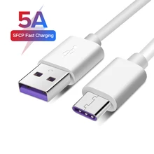 Usb type C супер зарядный телефонный кабель 5A Быстрая зарядка данных 2в1 шнур для huawei P 20 10 pro plus mate 9 10 pro RS Porsche Note V 10