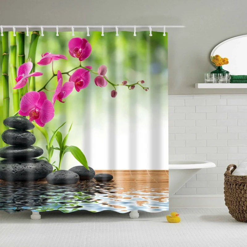 

2018 Scene Version Multi-styles 3D HD Digital Printed Shower Curtains Waterproof Moisture-proof Bathroom Curtains Case tende